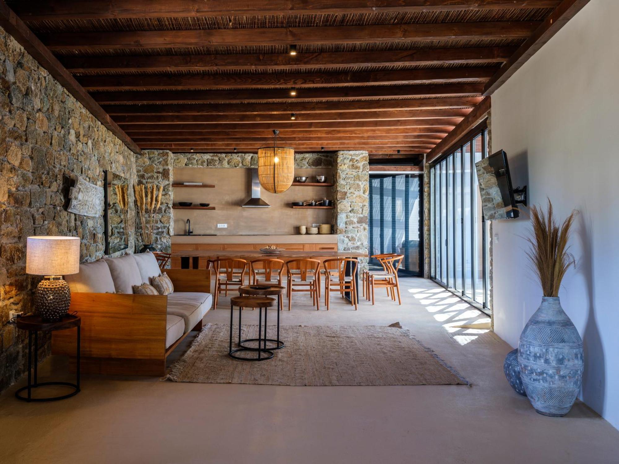 Trinity Mykonos - Beachfront Villa Platísz Jalósz Kültér fotó